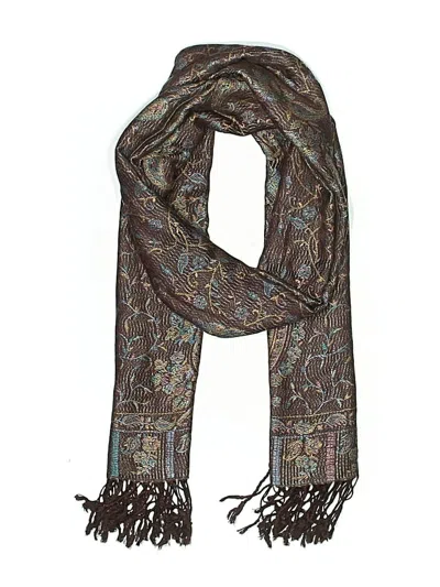Pre-owned Unbranded Scarf In Brown