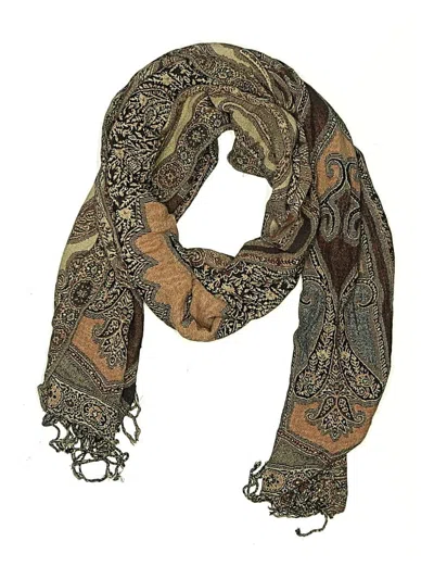 Pre-owned Unbranded Scarf In Brown