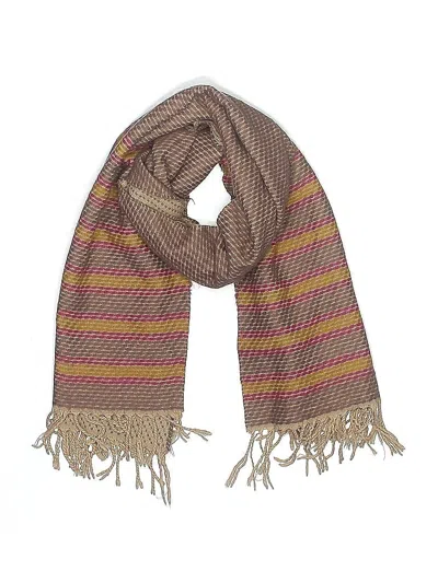 Pre-owned Unbranded Scarf In Brown