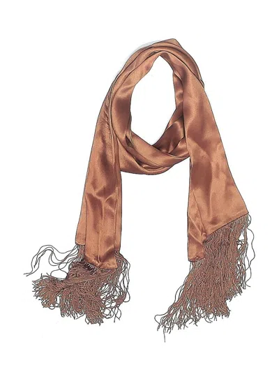 Pre-owned Unbranded Scarf In Brown