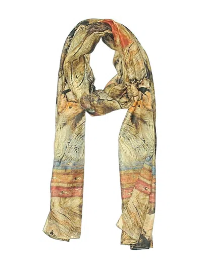 Pre-owned Unbranded Scarf In Brown