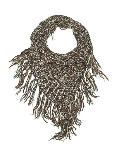 Pre-owned Unbranded Scarf In Brown