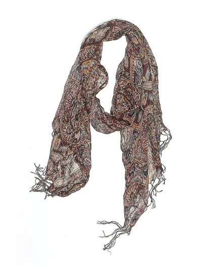 Pre-owned Unbranded Scarf In Brown