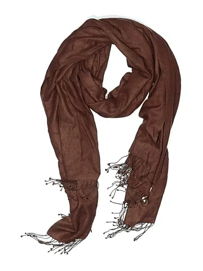 Pre-owned Unbranded Scarf In Brown