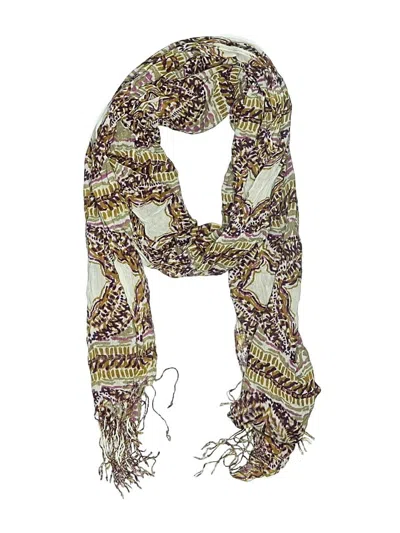 Pre-owned Unbranded Scarf In Brown