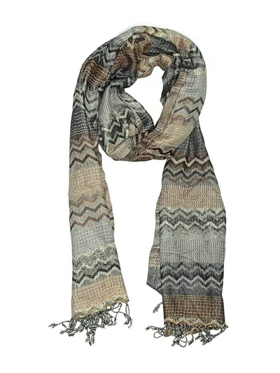 Pre-owned Unbranded Scarf In Brown