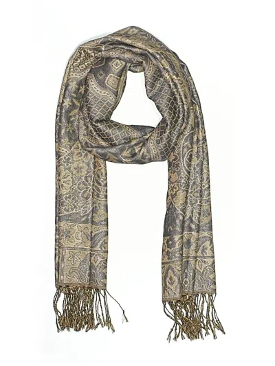 Pre-owned Unbranded Scarf In Brown