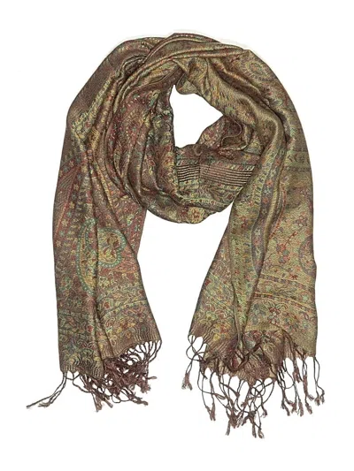 Pre-owned Unbranded Scarf In Brown