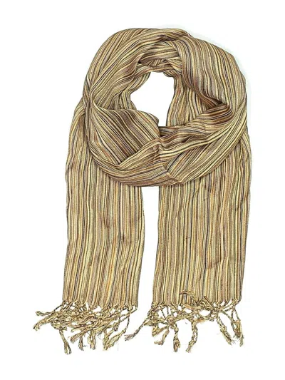 Pre-owned Unbranded Scarf In Brown
