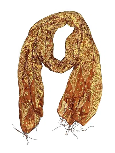 Pre-owned Unbranded Scarf In Brown