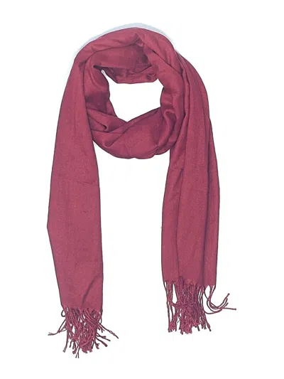 Pre-owned Unbranded Scarf In Burgundy