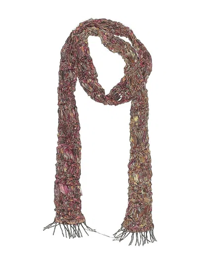 Pre-owned Unbranded Scarf In Burgundy