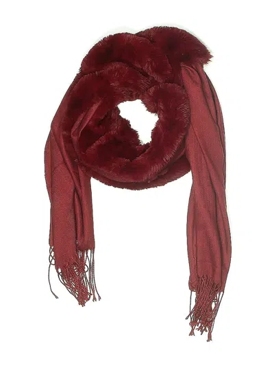 Pre-owned Unbranded Scarf In Burgundy
