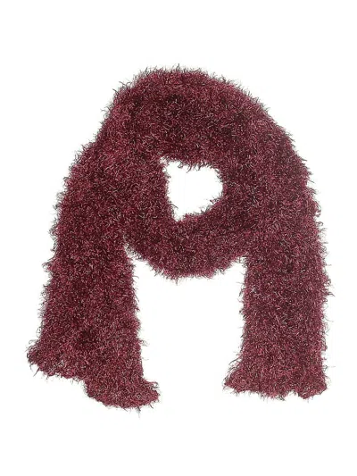 Pre-owned Unbranded Scarf In Burgundy