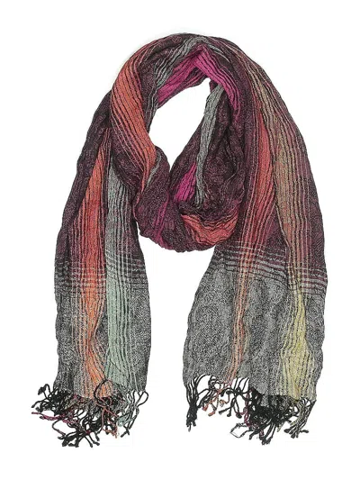 Pre-owned Unbranded Scarf In Burgundy