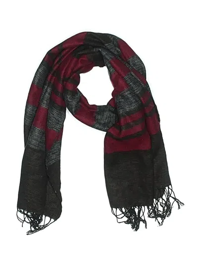 Pre-owned Unbranded Scarf In Burgundy