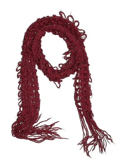 Pre-owned Unbranded Scarf In Burgundy