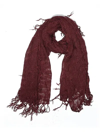 Pre-owned Unbranded Scarf In Burgundy