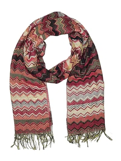 Pre-owned Unbranded Scarf In Burgundy