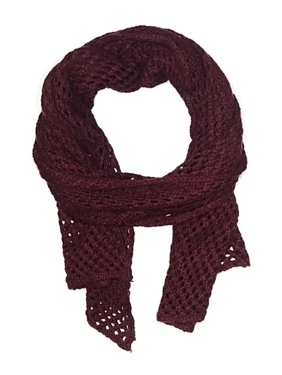 Pre-owned Unbranded Scarf In Burgundy