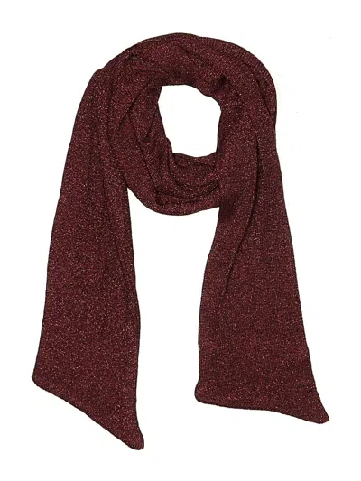 Pre-owned Unbranded Scarf In Burgundy