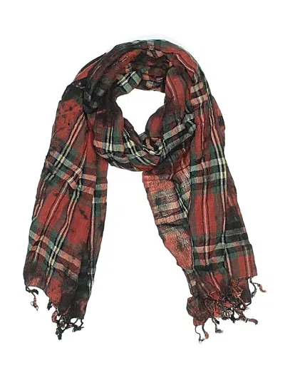 Pre-owned Unbranded Scarf In Burgundy