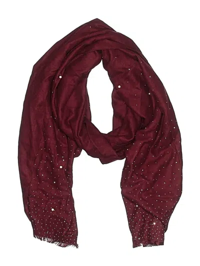 Pre-owned Unbranded Scarf In Burgundy