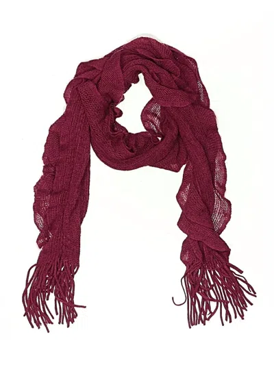 Pre-owned Unbranded Scarf In Burgundy