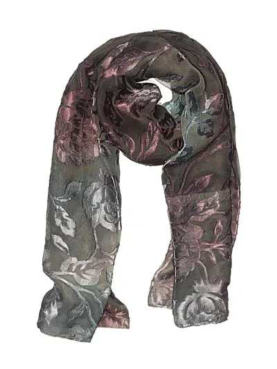 Pre-owned Unbranded Scarf In Burgundy