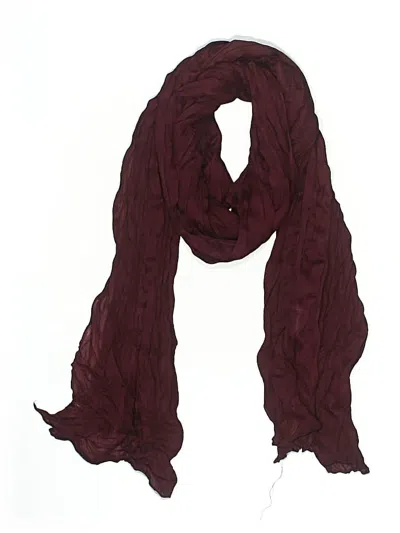 Pre-owned Unbranded Scarf In Burgundy