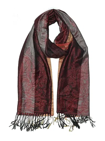 Pre-owned Unbranded Scarf In Burgundy