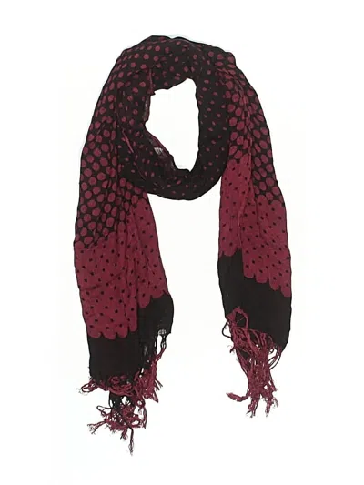 Pre-owned Unbranded Scarf In Burgundy