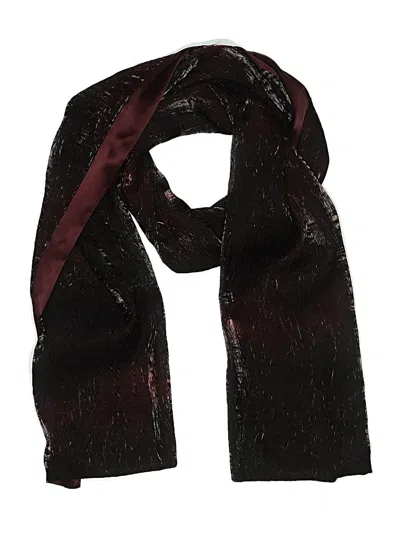 Pre-owned Unbranded Scarf In Burgundy