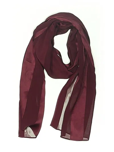 Pre-owned Unbranded Scarf In Burgundy