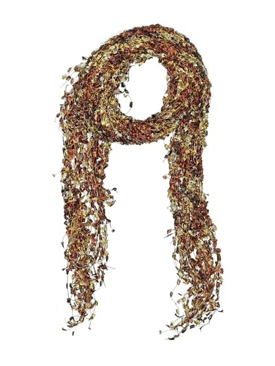 Pre-owned Unbranded Scarf In Burgundy