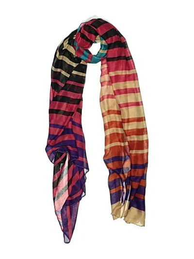 Pre-owned Unbranded Scarf In Burgundy
