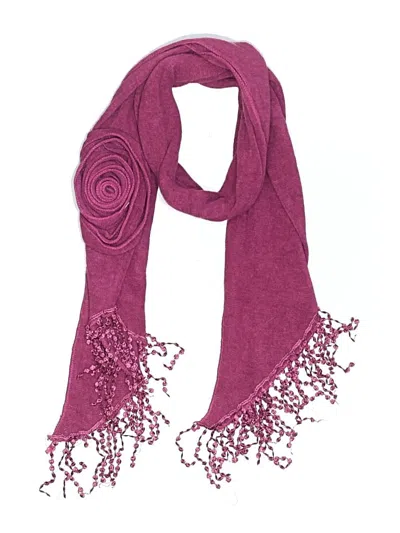 Pre-owned Unbranded Scarf In Burgundy