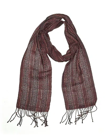 Pre-owned Unbranded Scarf In Burgundy