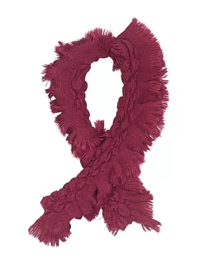 Pre-owned Unbranded Scarf In Burgundy