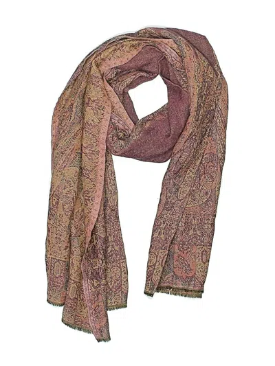 Pre-owned Unbranded Scarf In Burgundy