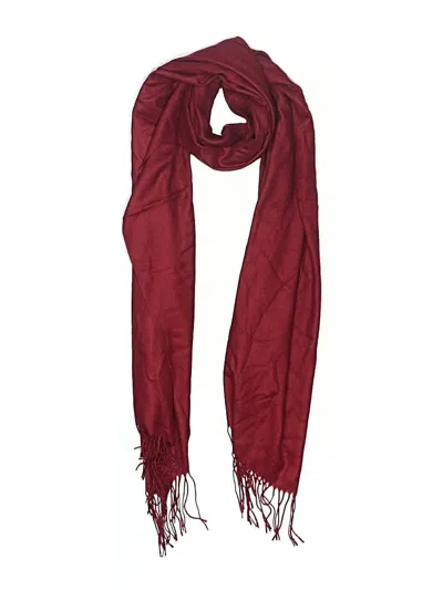 Pre-owned Unbranded Scarf In Burgundy