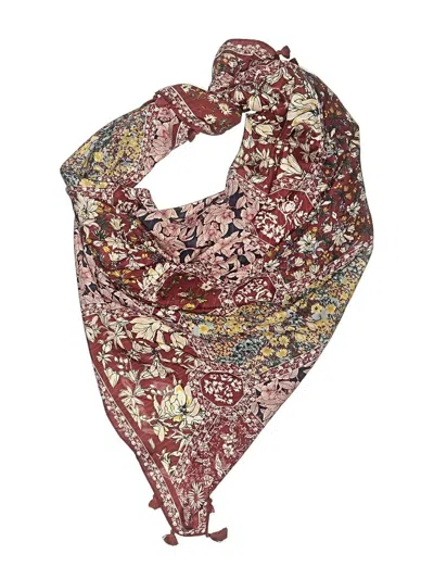 Pre-owned Unbranded Scarf In Burgundy