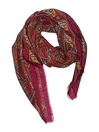 Pre-owned Unbranded Scarf In Burgundy