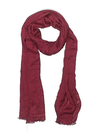 Pre-owned Unbranded Scarf In Burgundy