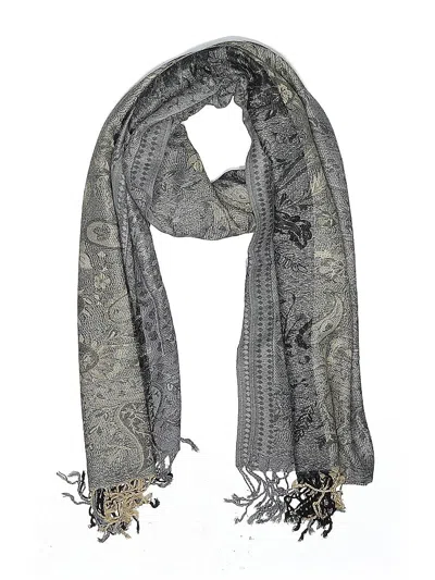 Pre-owned Unbranded Scarf In Gray