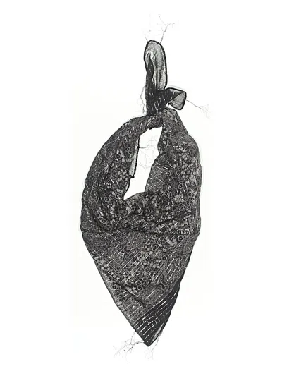 Pre-owned Unbranded Scarf In Gray