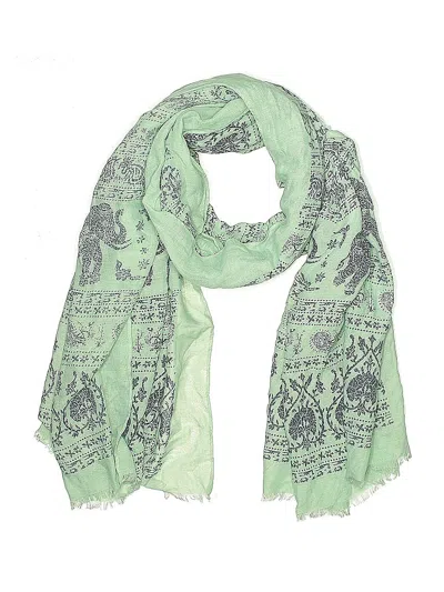 Pre-owned Unbranded Scarf In Green