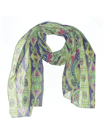Pre-owned Unbranded Scarf In Green