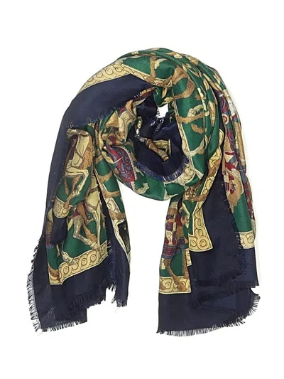 Pre-owned Unbranded Scarf In Green