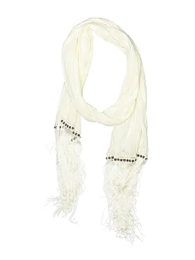 Pre-owned Unbranded Scarf In Ivory